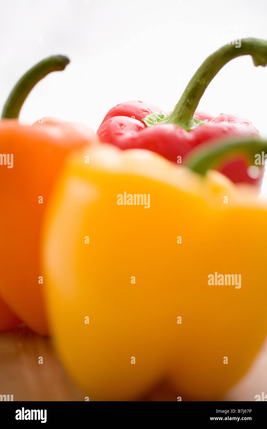 Red orange yellow peppers hi-res stock photography and images - Alamy