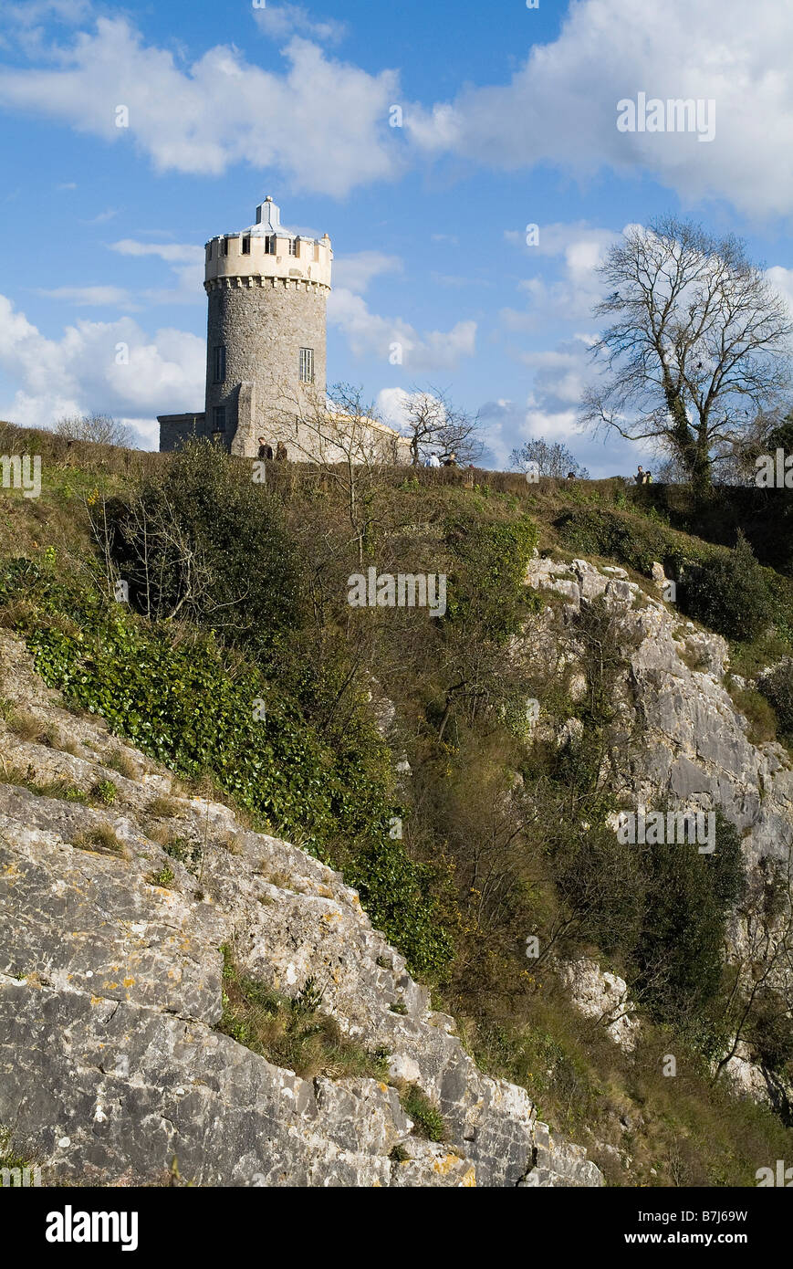 dh Clifton Observatory CLIFTON BRISTOL St Vincents Rocks cliff tower england uk Stock Photo