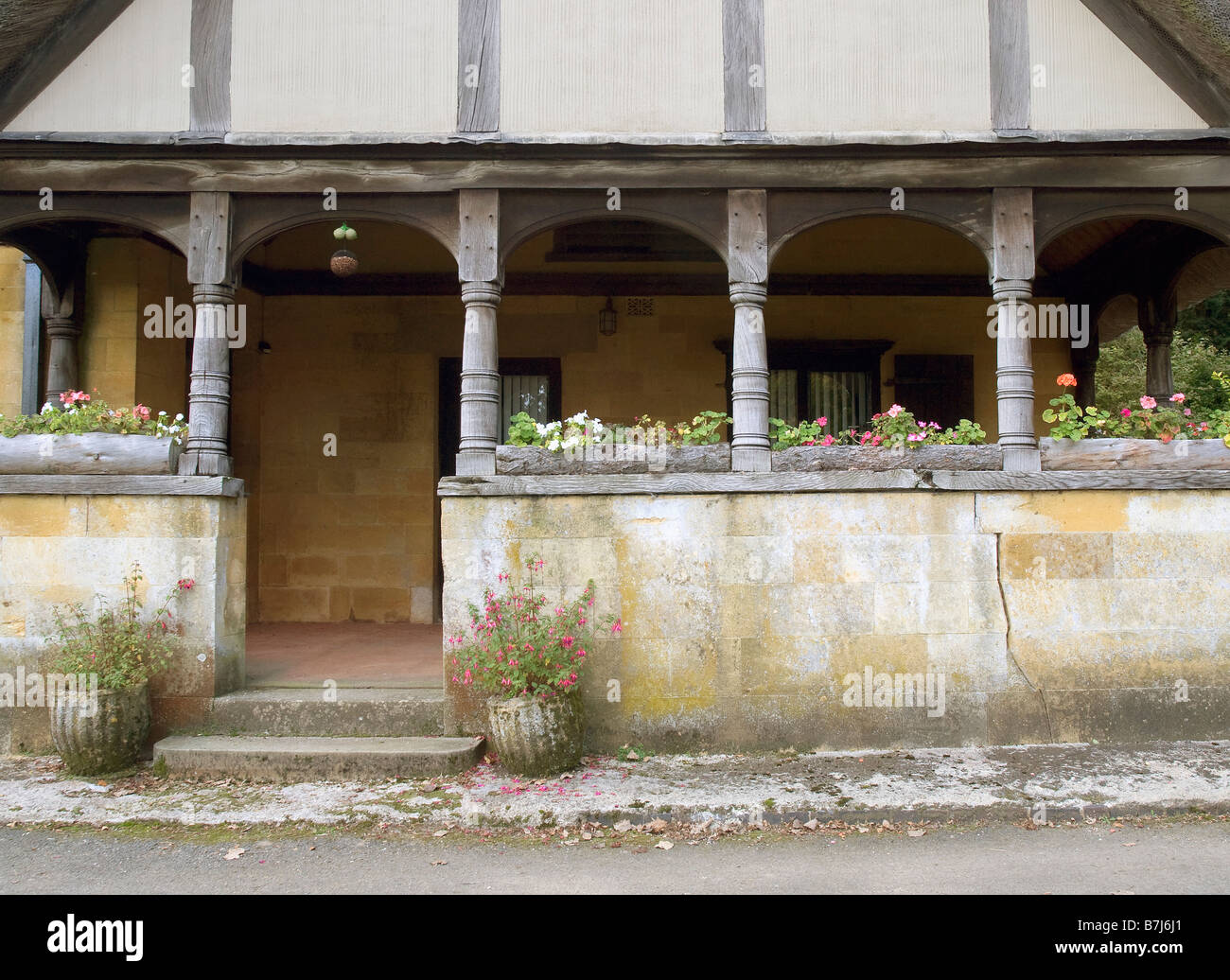 a window box in an old house Stock Photo Alamy