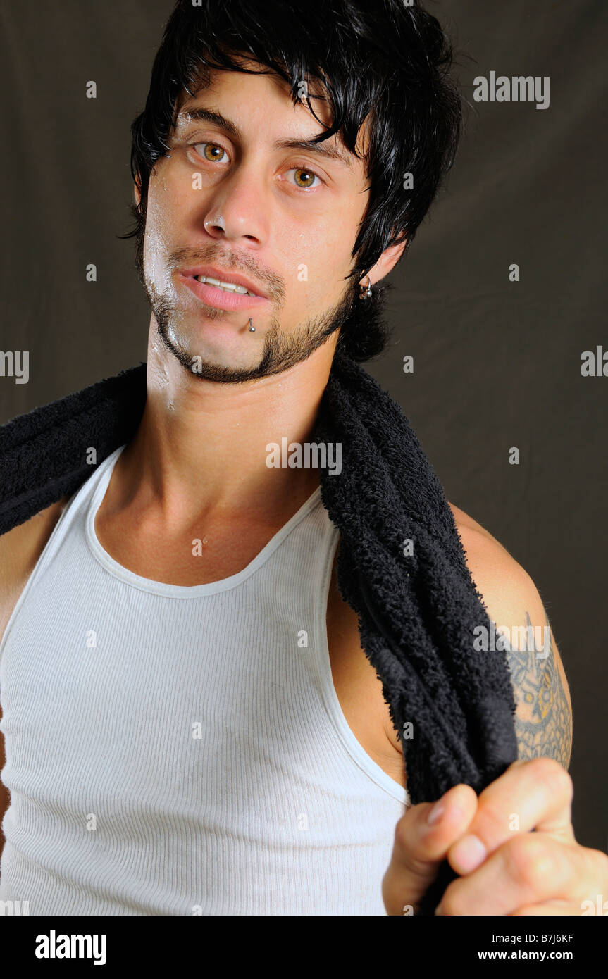 Serious bearded hispanic male hi-res stock photography and images - Alamy