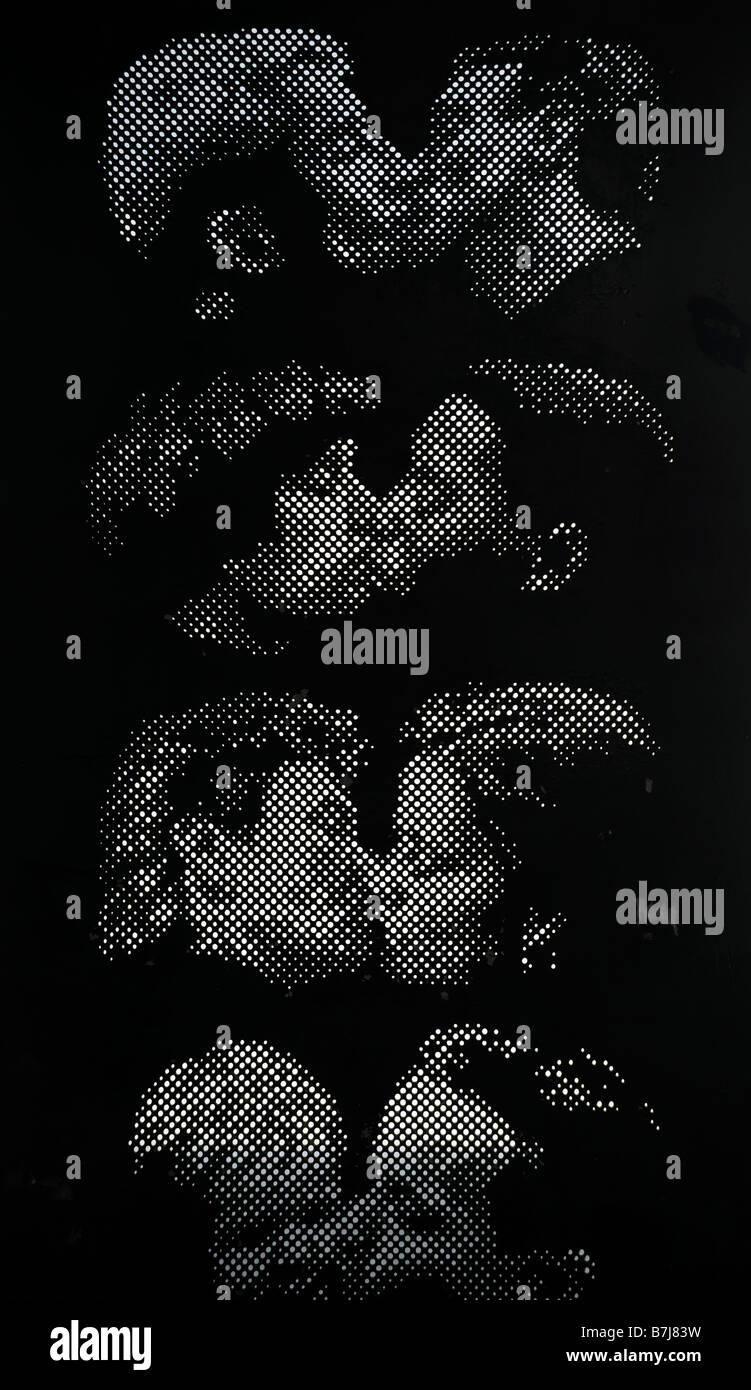 The Kissing Sculpture on Brighton seafront called The Kiss Wall by