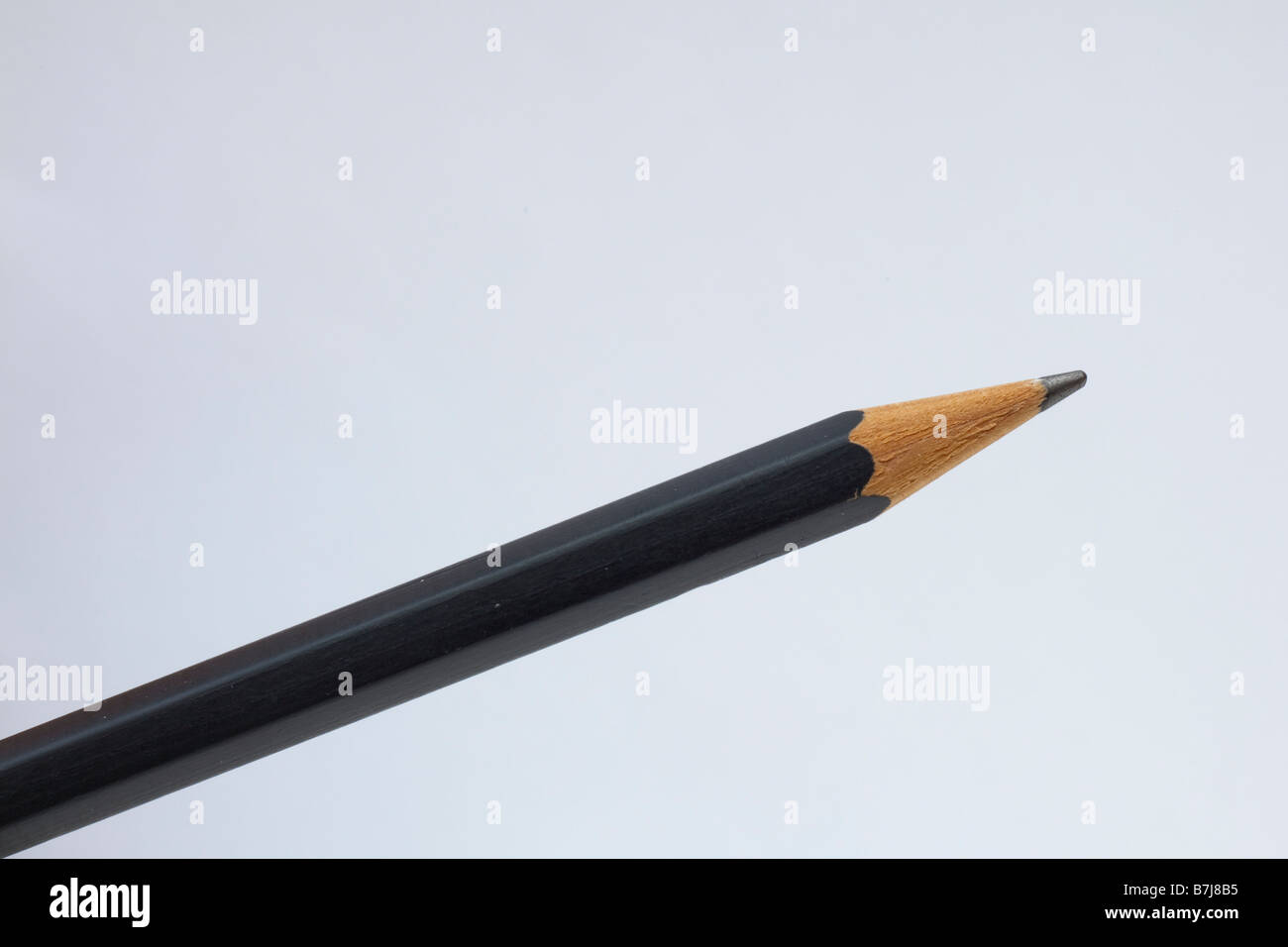 Black Pencil and Tip Stock Photo