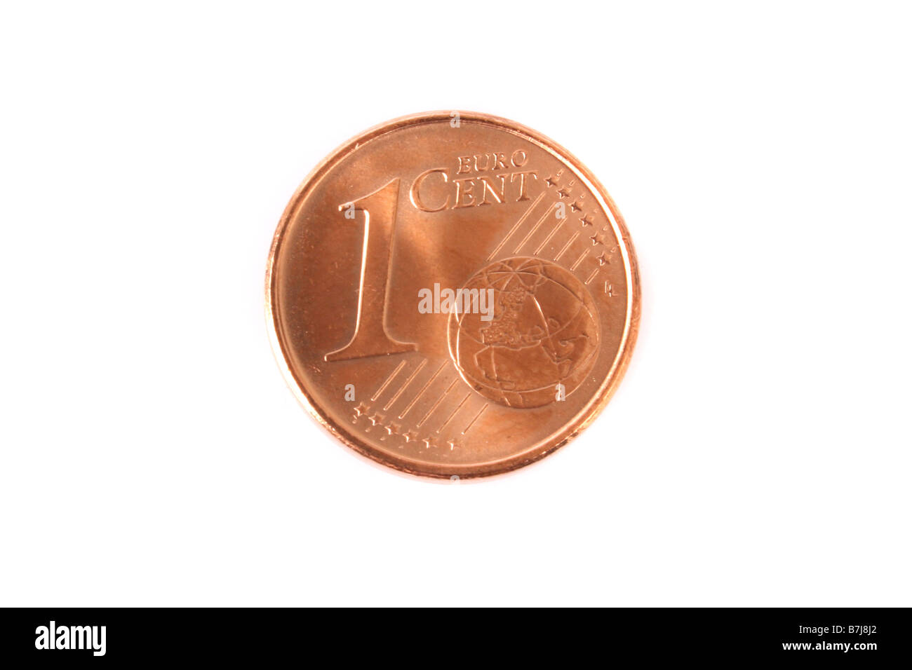 A Spanish 1 Cent Euro from 2007 Stock Photo