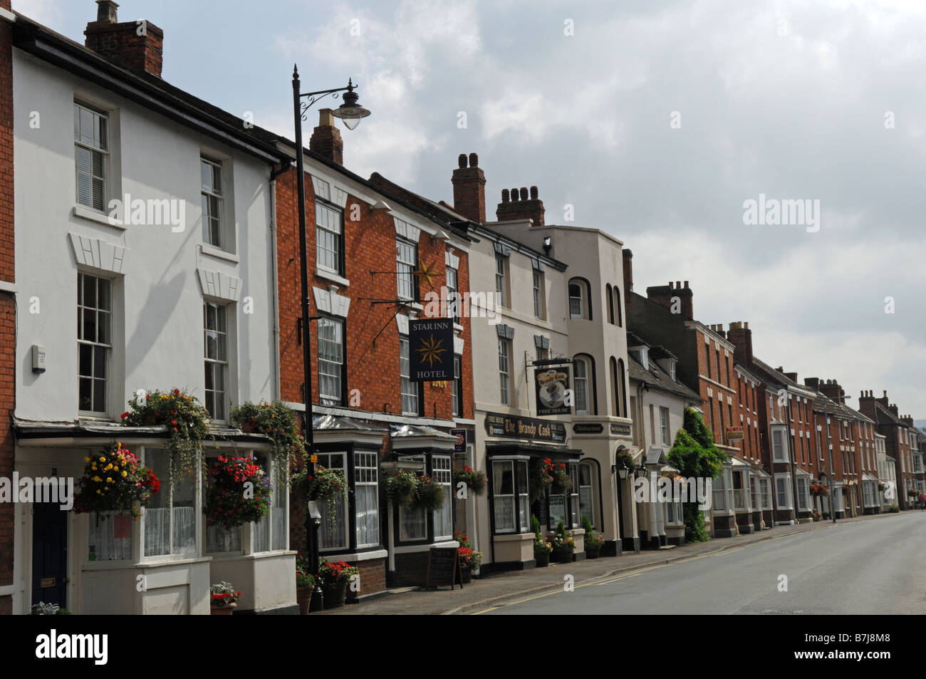 Pershore high street worcestershire england hires stock photography