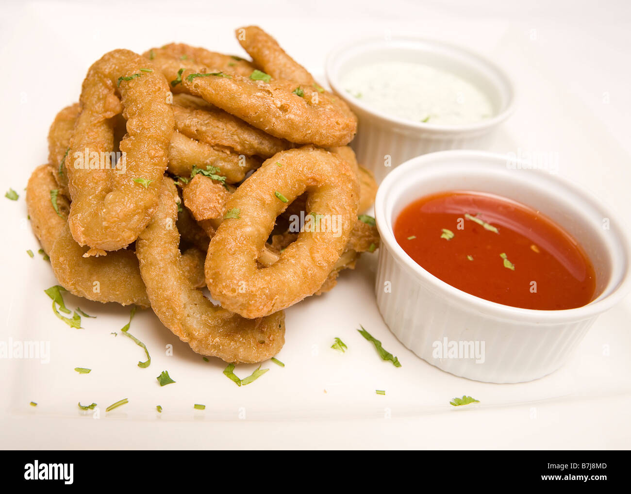 Deep fried battered onion rings hi-res stock photography and images - Alamy