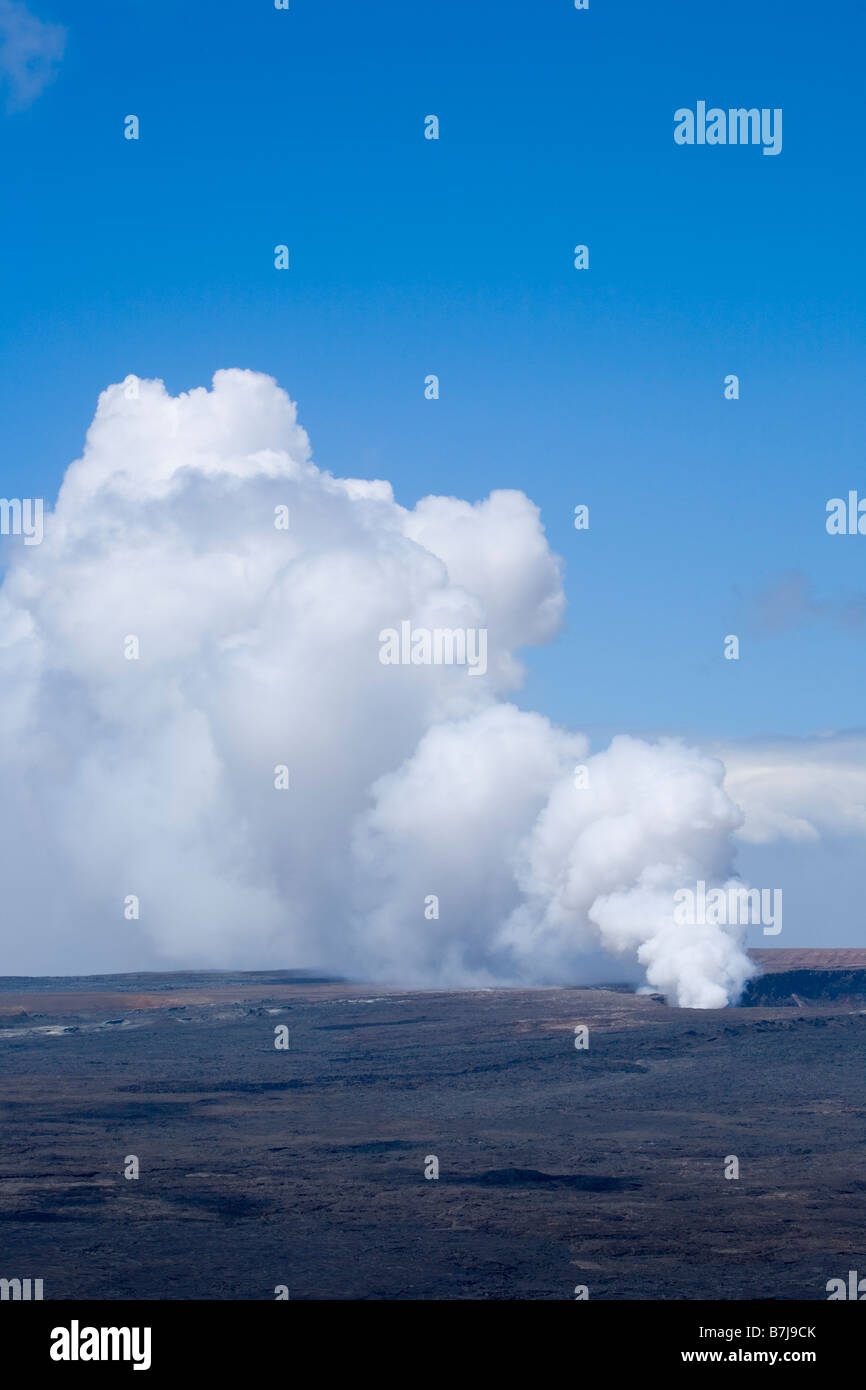 Steam Vent in Halema'uma'u Crater in Kilauea Caldera Hawaii Volcanoes National Park Big Island Hawaii USA Stock Photo