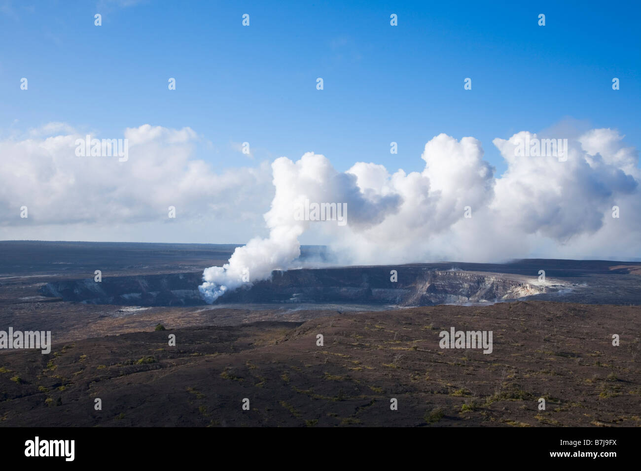 Steam Vent in Halema'uma'u Crater in Kilauea Caldera Hawaii Volcanoes National Park Big Island Hawaii USA Stock Photo