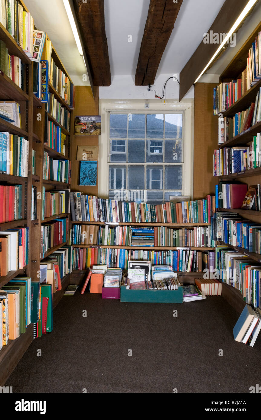 Books On Shelf In Bookshop Stock Photo