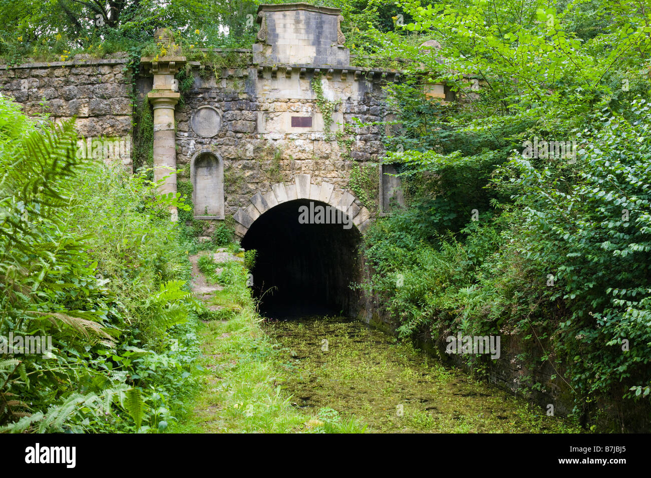 The Coates portal to the Sapperton Tunnel on the Thames Severn Canal, Coates, Gloucestershire Stock Photo