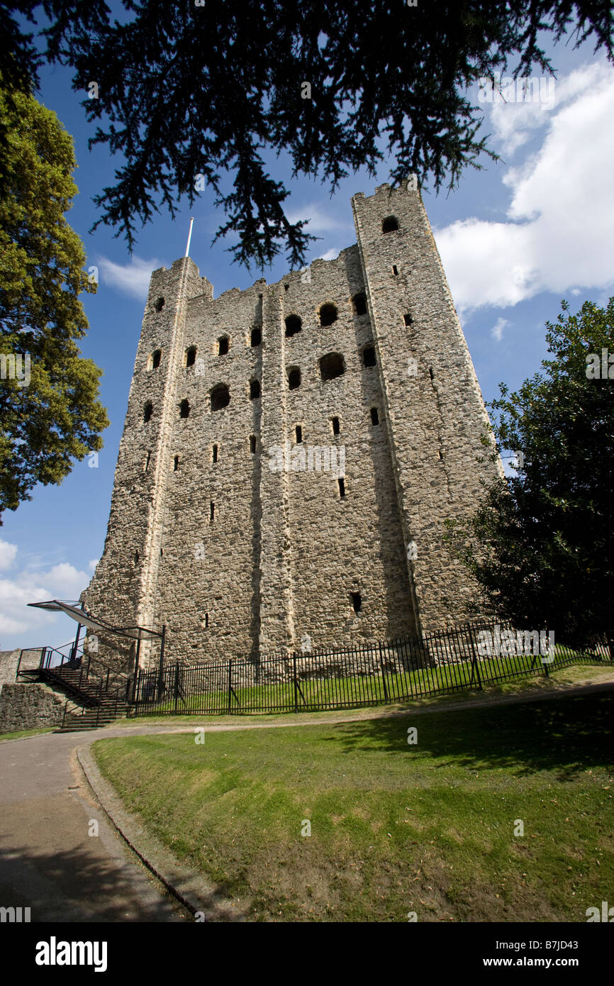 Castle Rochester Kent UK Stock Photo - Alamy