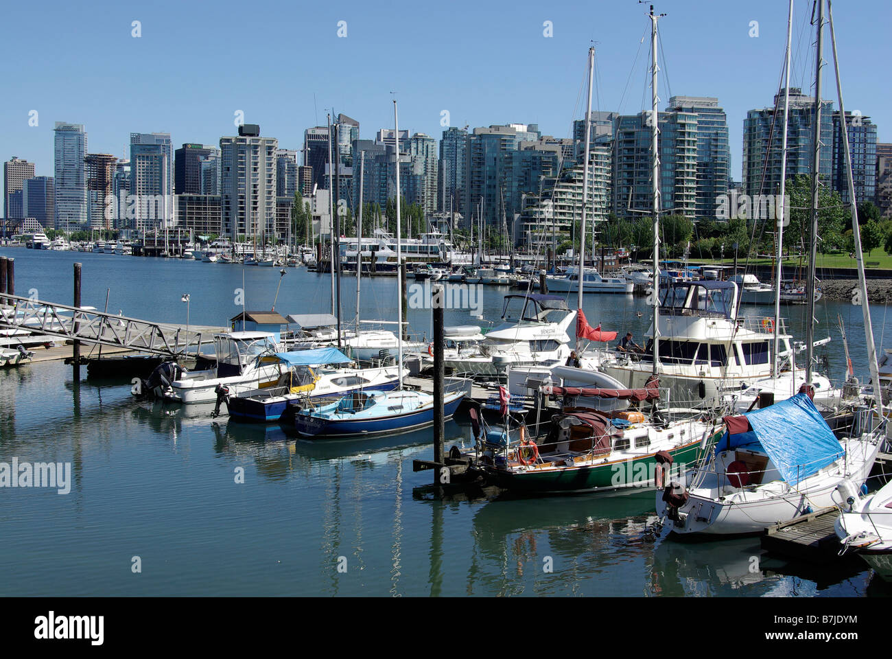 Vancouver Coal Harbour Stock Photo Alamy