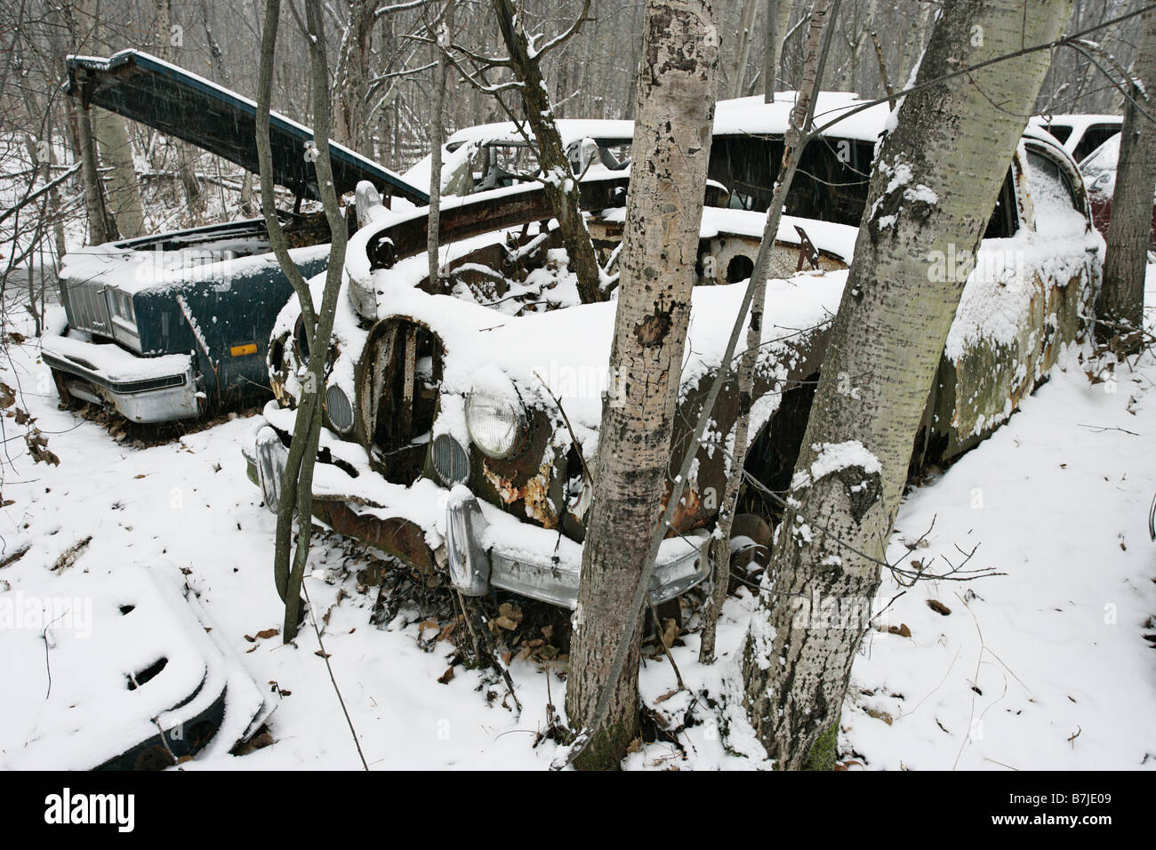 Car junkyard canada hi-res stock photography and images - Alamy