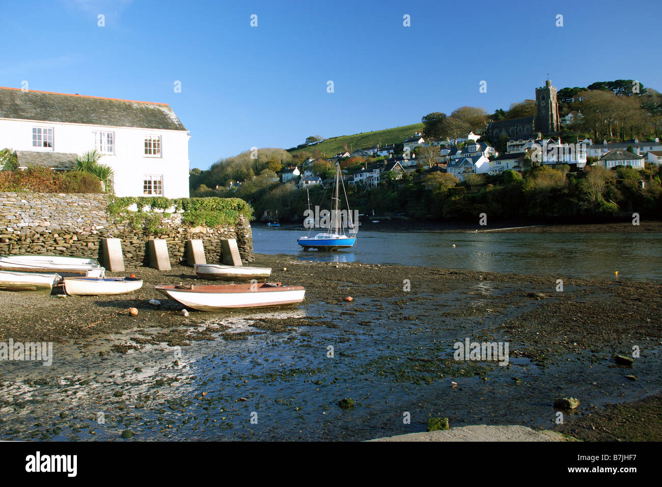 Newton ferrers / Noss mayo on the river yealm in south Devon on a