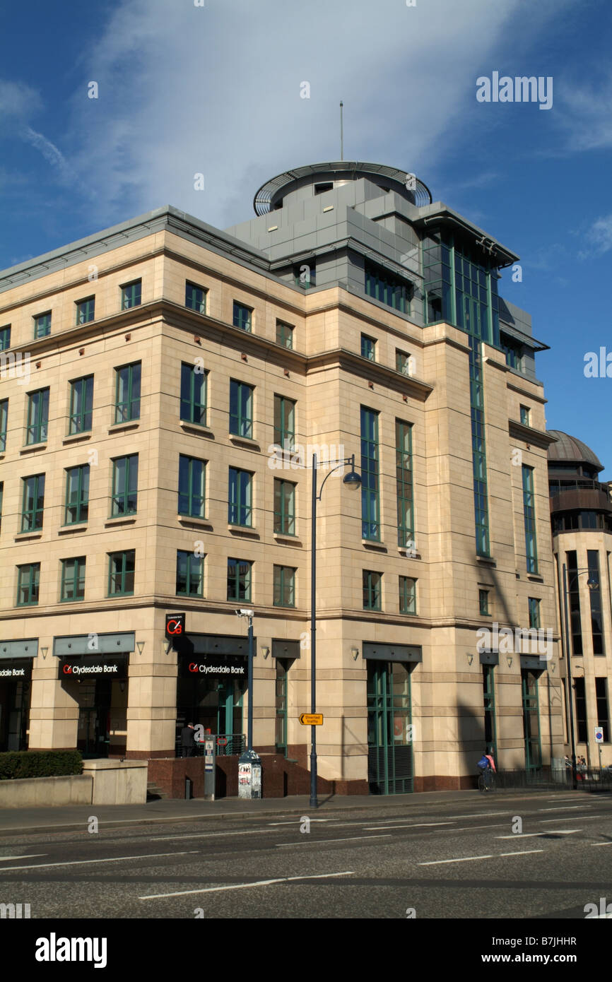 Clydesdale Bank Plaza, Lothian Road, Edinburgh, Scotland, UK Stock