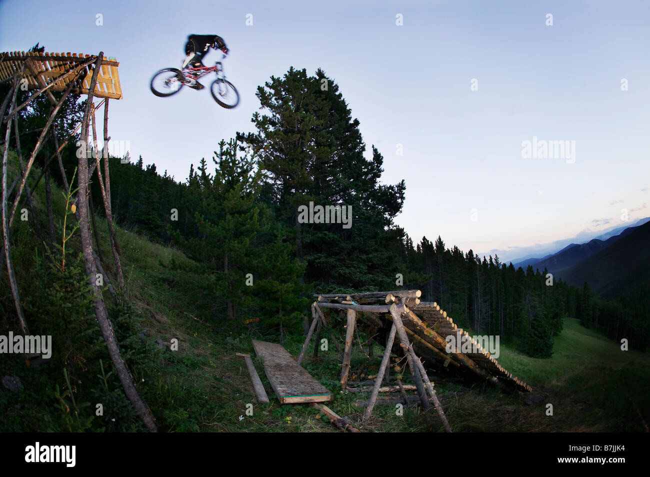 Wooden mountain best sale bike jump