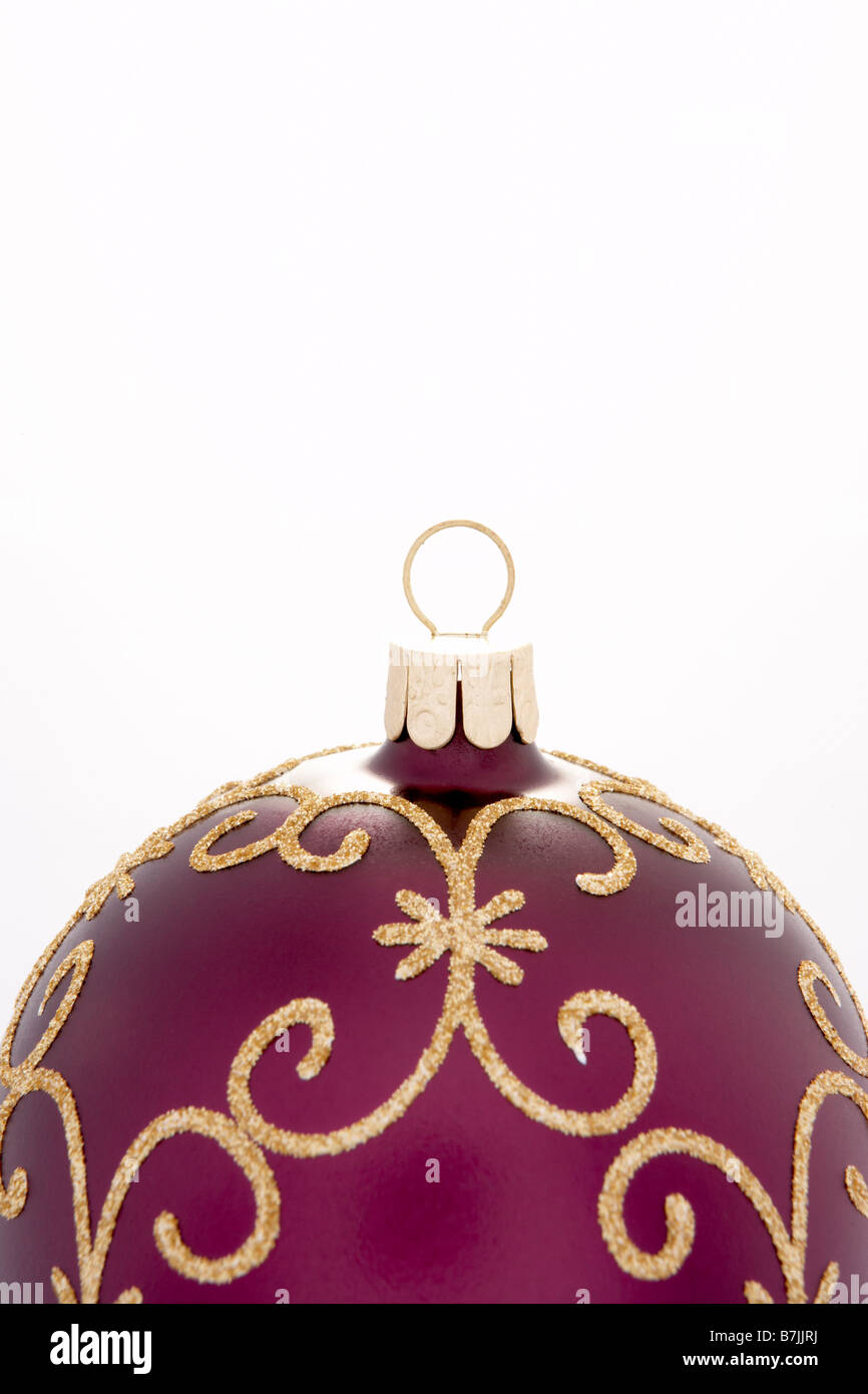 Single bauble white background hi-res stock photography and images - Alamy