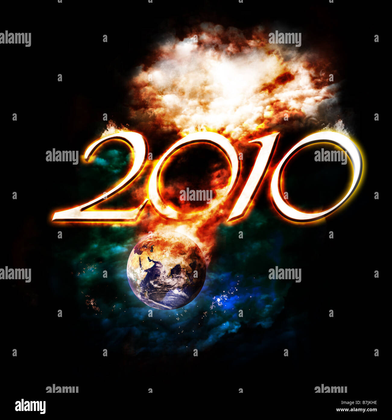 the year 2010 is comming soon Stock Photo