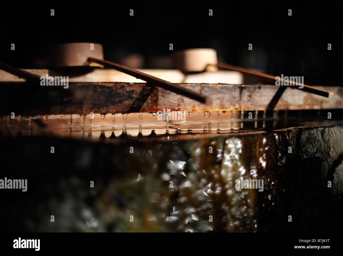 basin filled with water