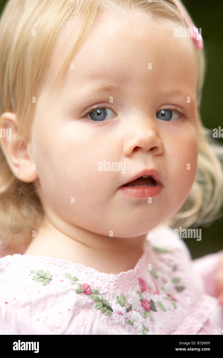 Portrait Of Baby Girl Stock Photo - Alamy