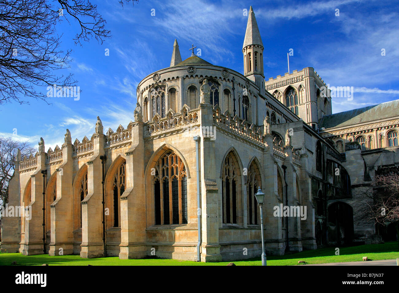 East Elevation Peterborough City Cathedral Cambridgeshire County ...