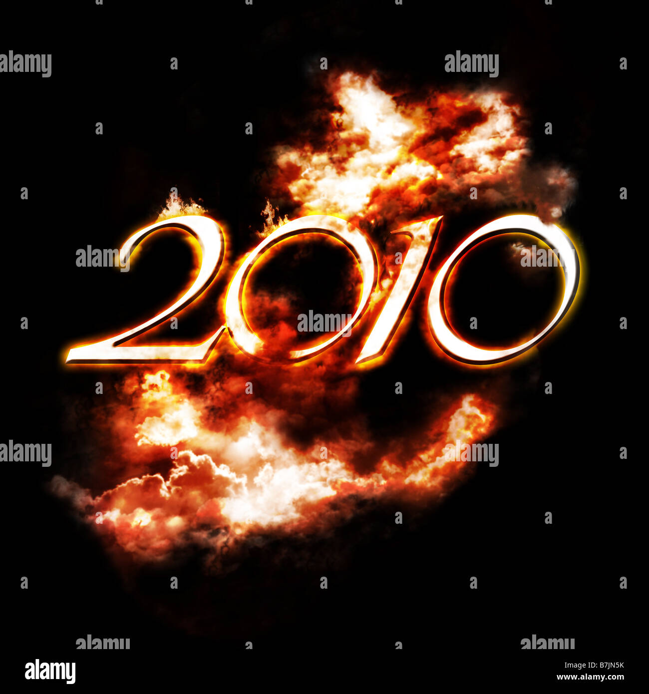 the year 2010 is comming soon Stock Photo