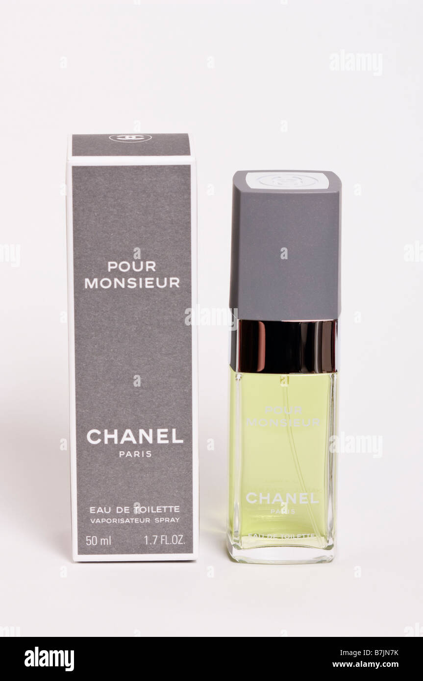 A bottle of Chanel Pour Monsieur eau de toilette mens aftershave