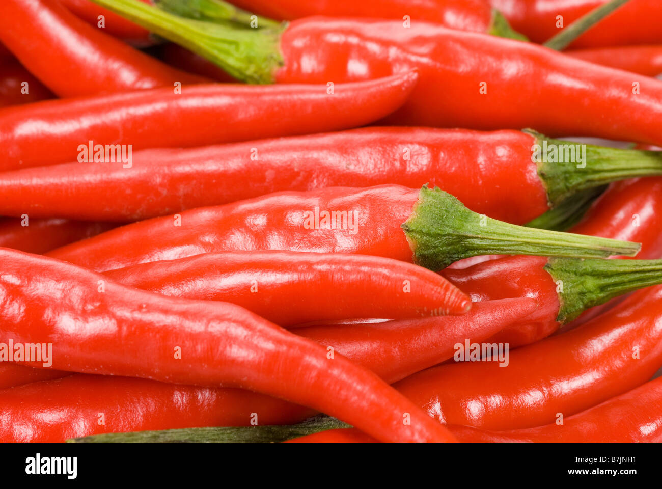 close up of fresh red chili peppers for background Stock Photo - Alamy
