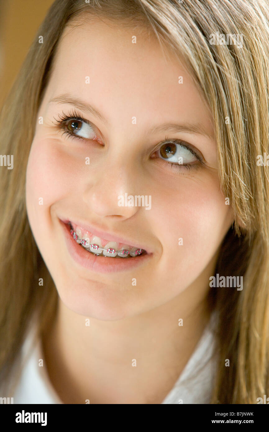 Cute Teens With Braces Facial