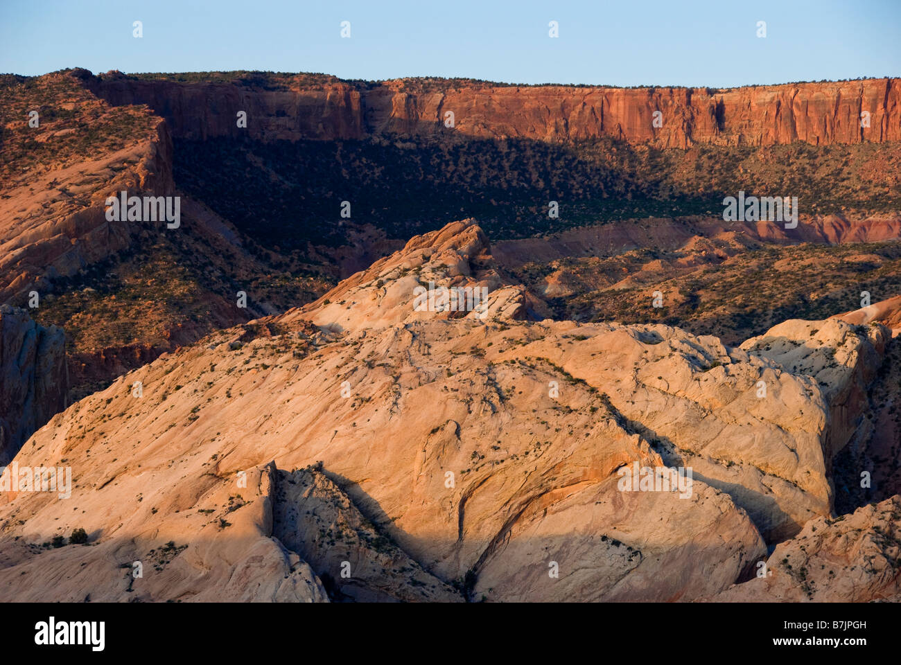 Waterpocket Fold and Hall Creek from Halls Overlook, Capitol Reef