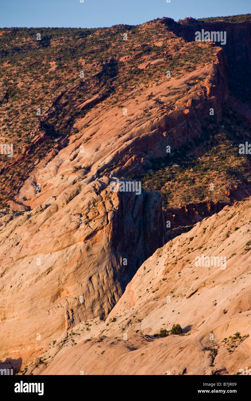 Waterpocket Fold and Hall Creek from Halls Overlook, Capitol Reef