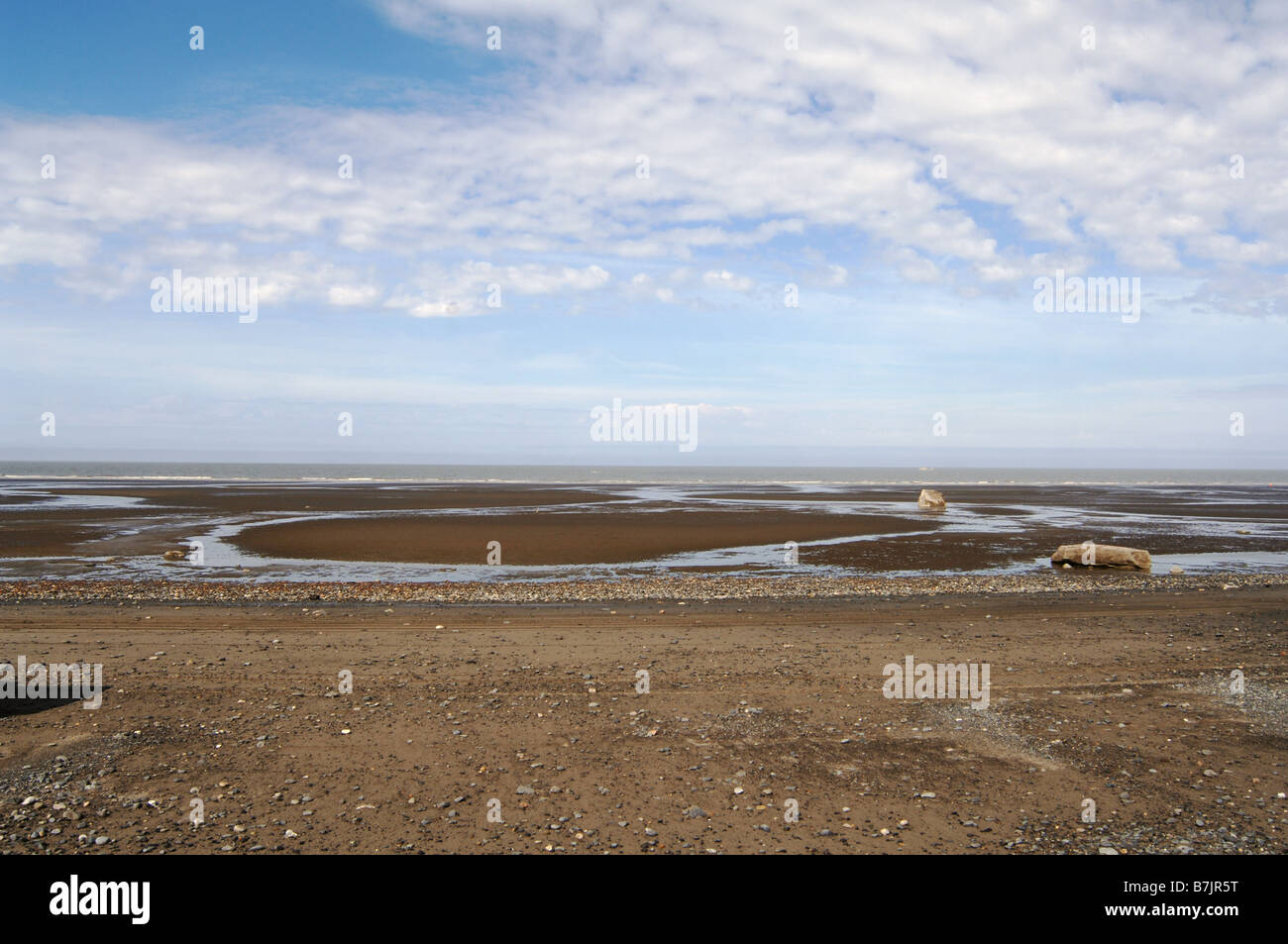 Beach at Clam Gulch, Alaska on Cook Inlet Stock Photo Alamy