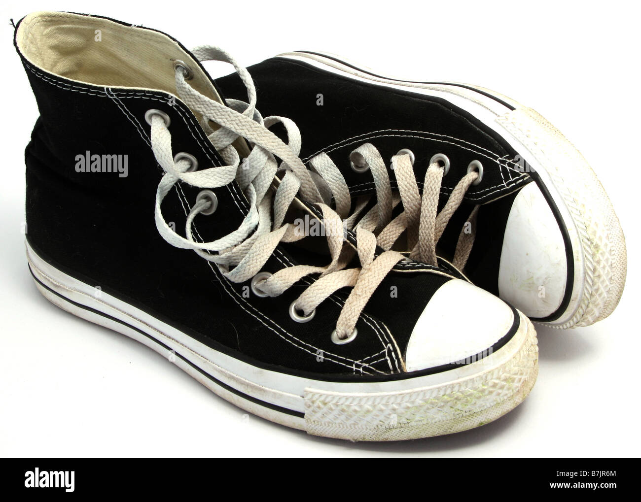 Black sneakers - Like Converse - January 2009 Stock Photo - Alamy