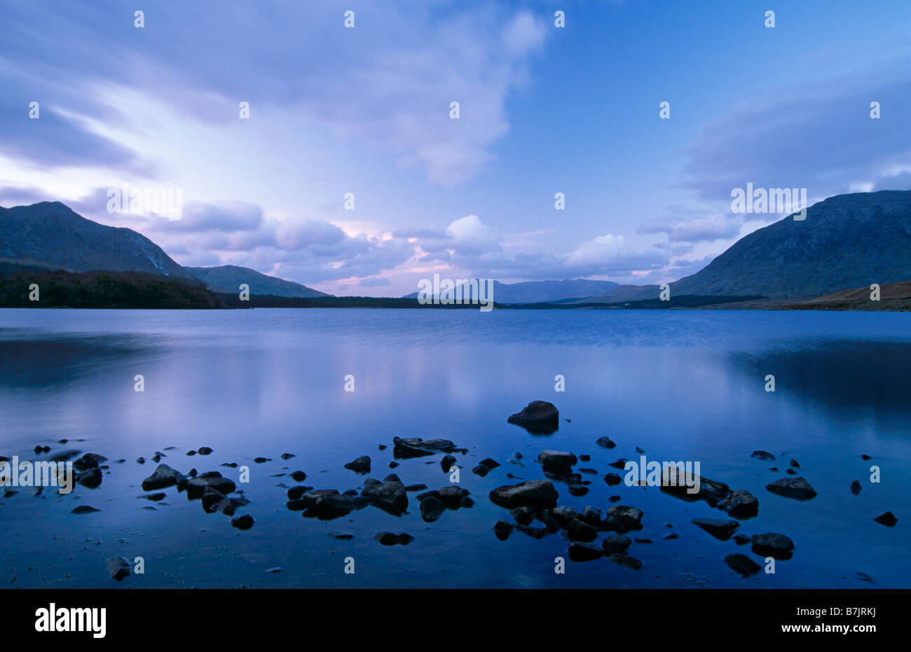 Lough Inagh, Connemara, Ireland. Stock Photo