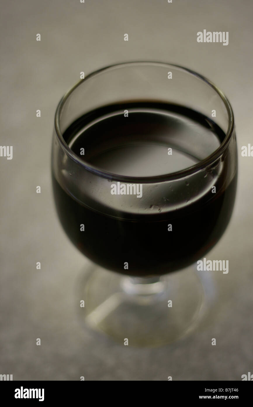 Glass of red wine Stock Photo