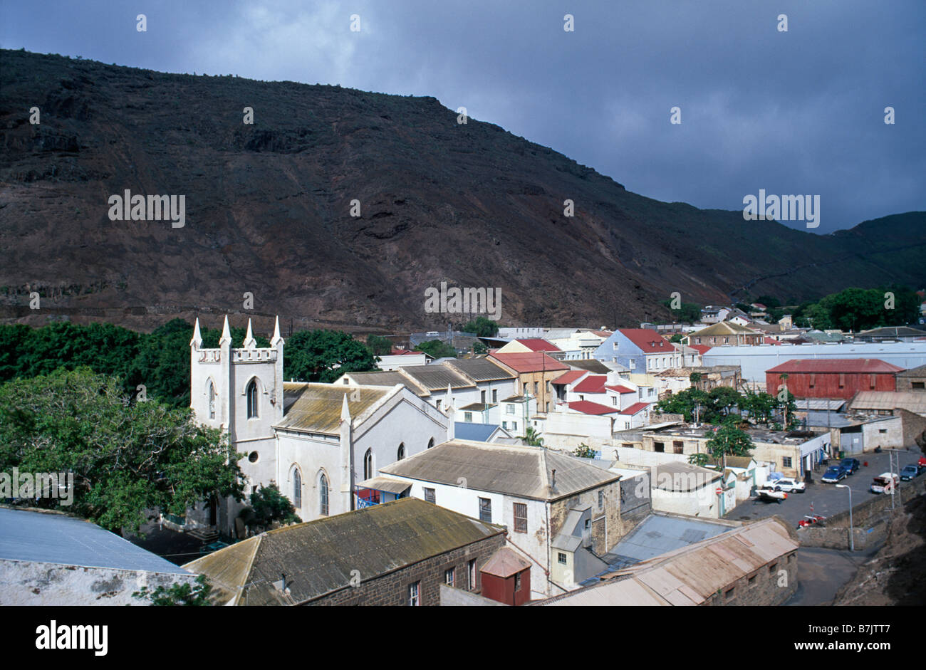 Georgetown, capital of the remote Atlantic island of St Helena where  Emperor Napoleon was exiled Stock Photo - Alamy