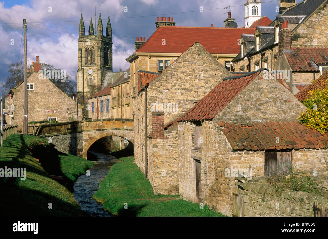 Castlegate Stone houses All Saints Church Typical of region HELMSLEY ...