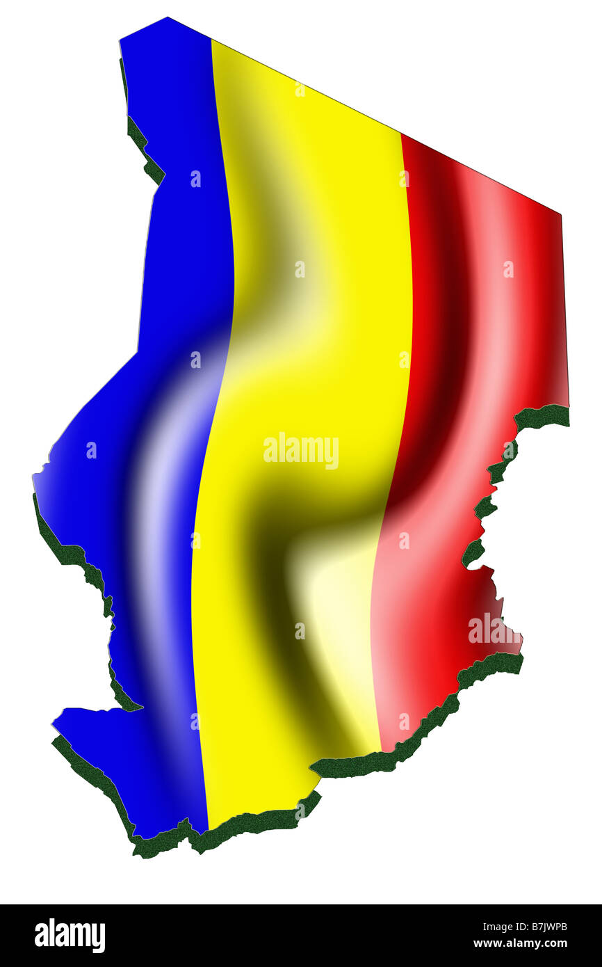Country chad map hi-res stock photography and images - Alamy