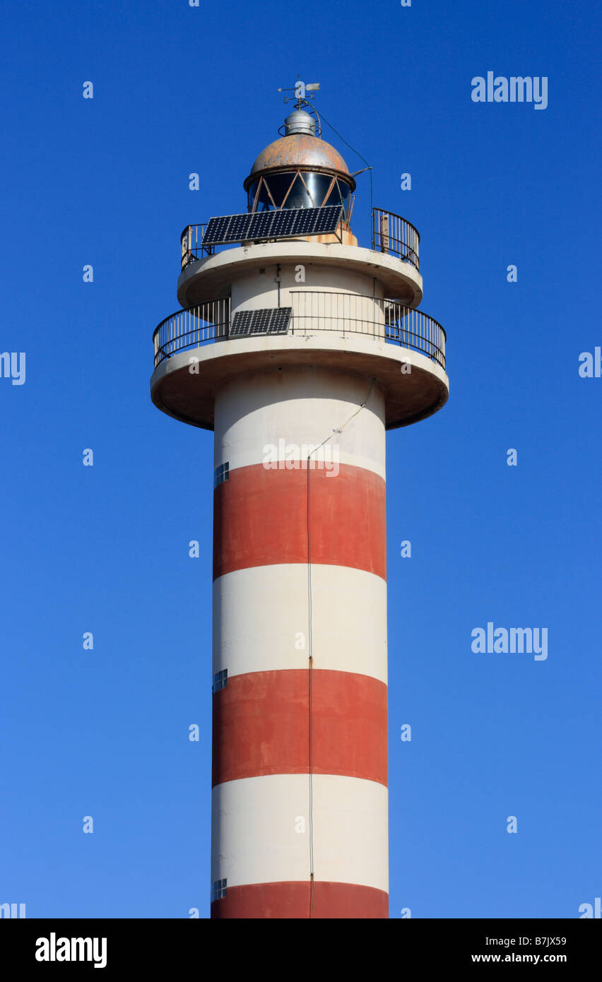 El Toston lighthouse near El Cotillo on the north west coast of Fuerteventura in the Canary islands Stock Photo