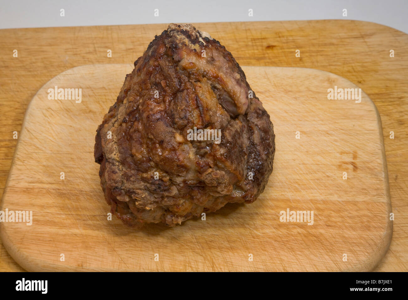 Roast beef ready to carve Stock Photo Alamy