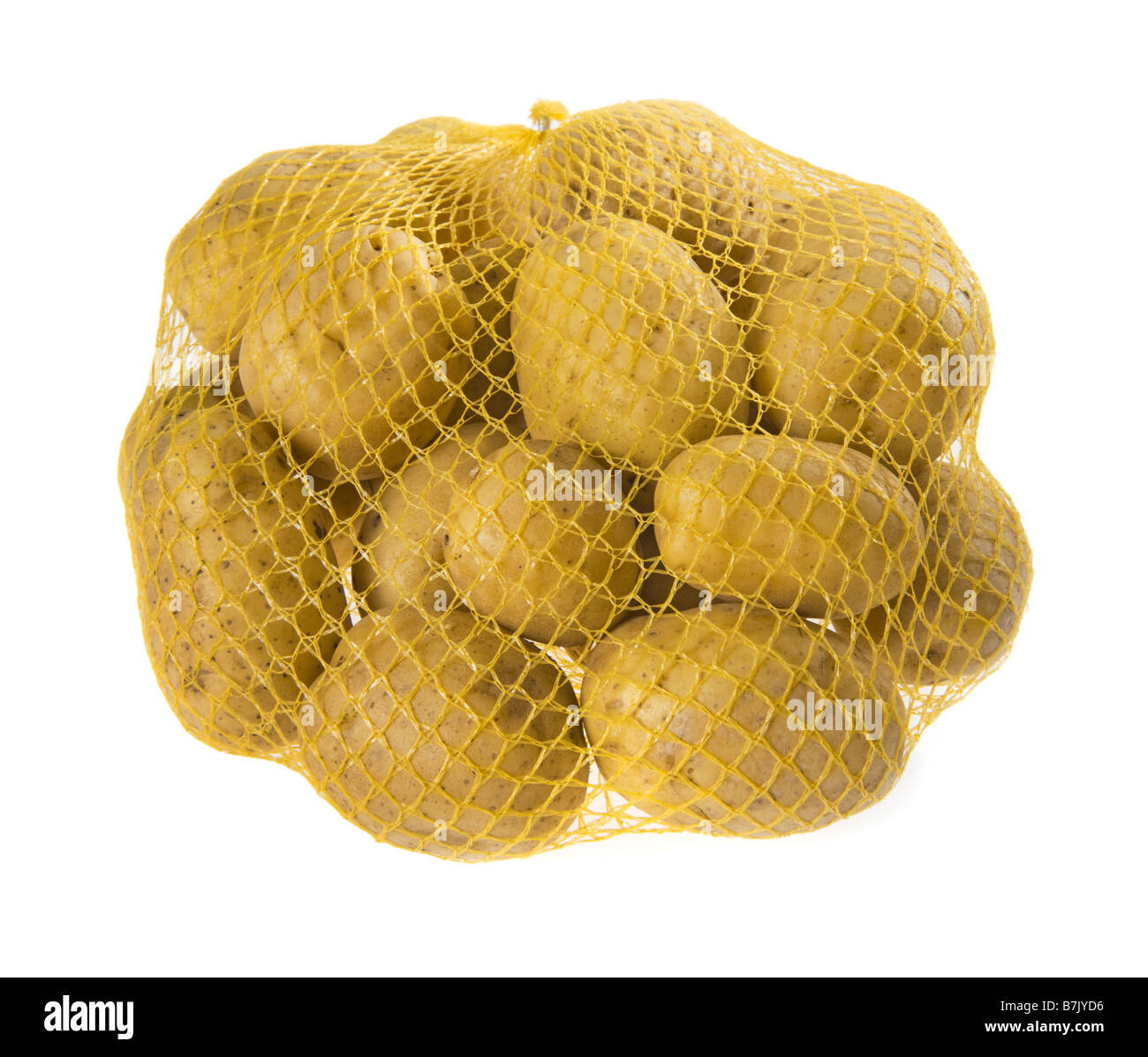 Download Fresh Potatoes In Selling Net Platic Yellow Pack Packing Wrapping Stock Photo Alamy Yellowimages Mockups
