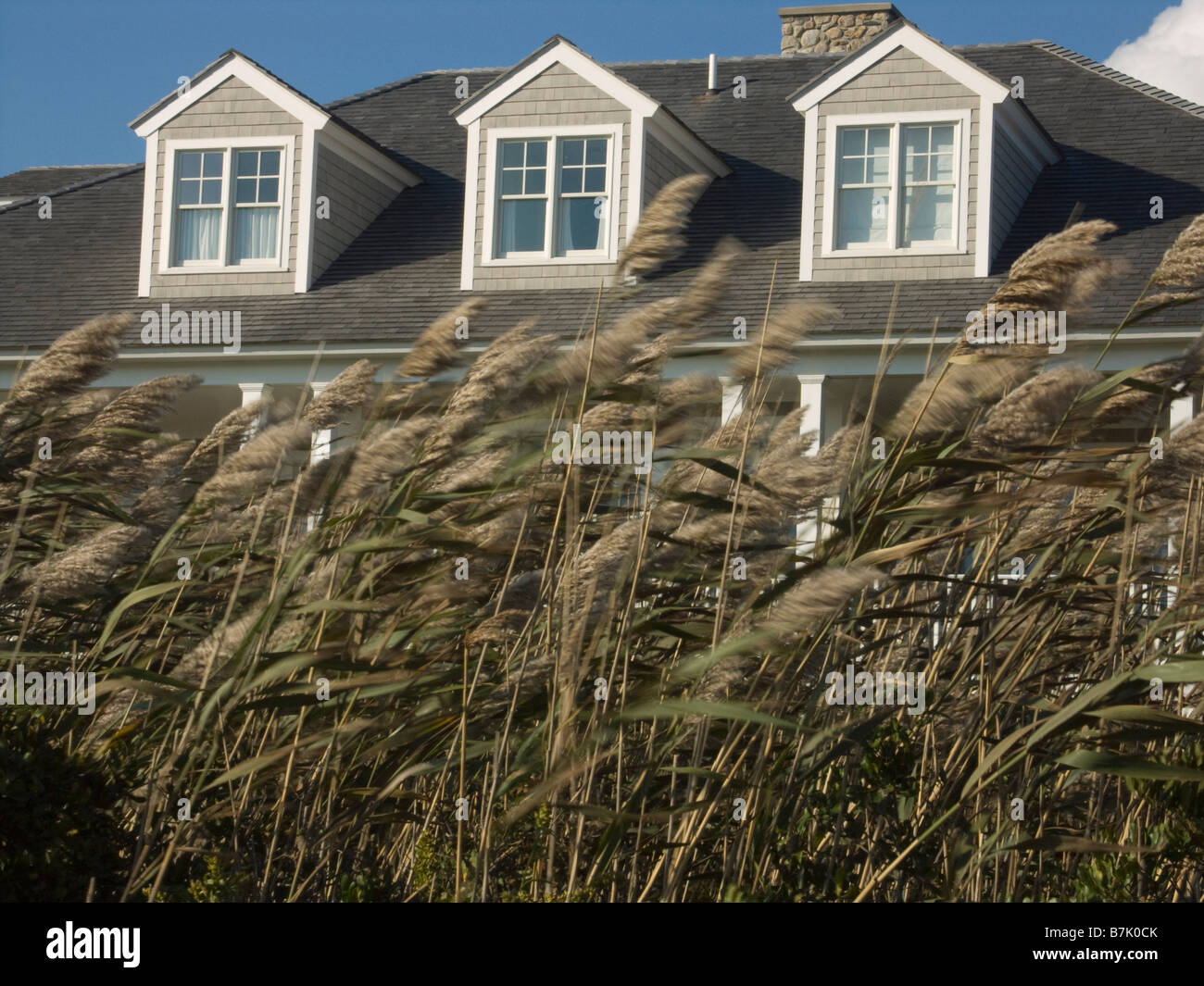 Block Island Rhode Island Beach front house Stock Photo Alamy