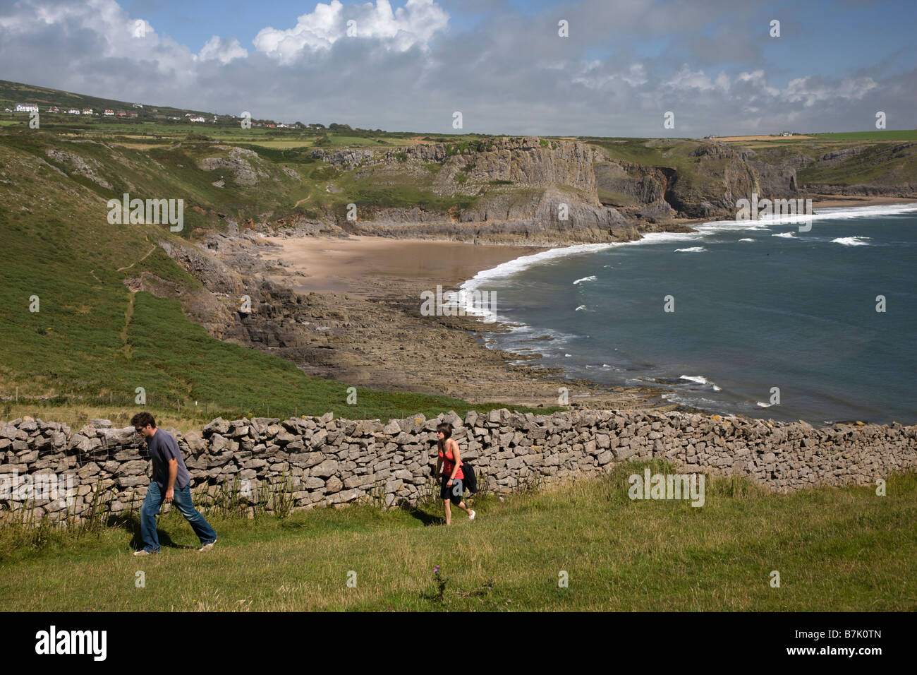 Fall bay gower people hi-res stock photography and images - Alamy