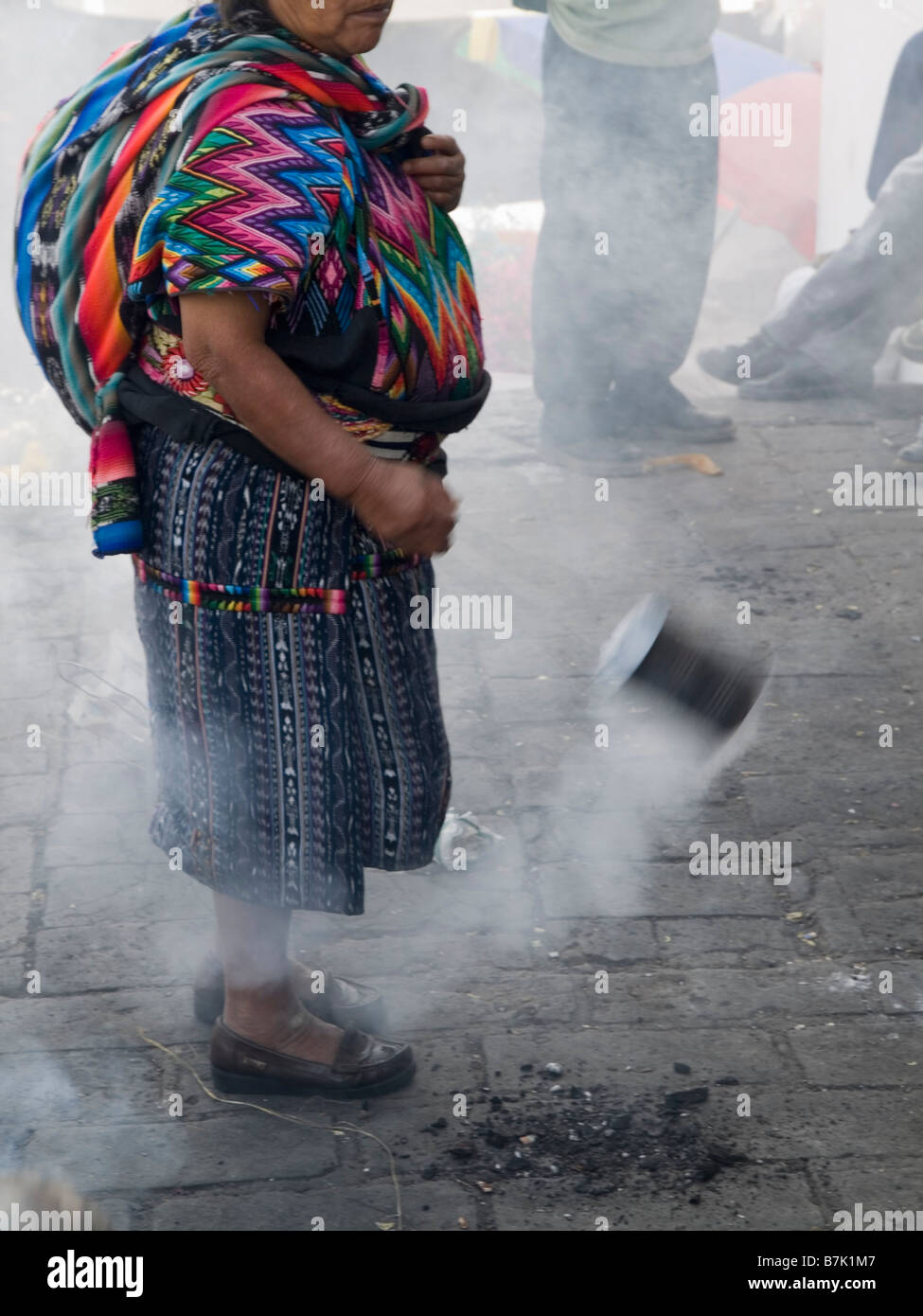 Worshippers swinging incense burning in cans outside church Stock Photo Alamy