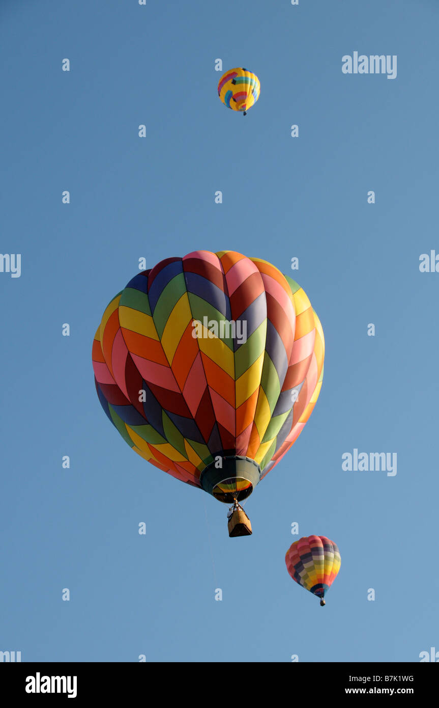 Hot air balloons at the Annual Dansville NY USA Balloon Festival Stock
