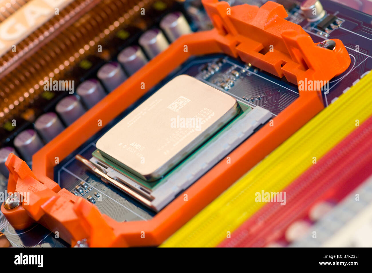 New AMD Phenom II X4 940 processor quad core Stock Photo