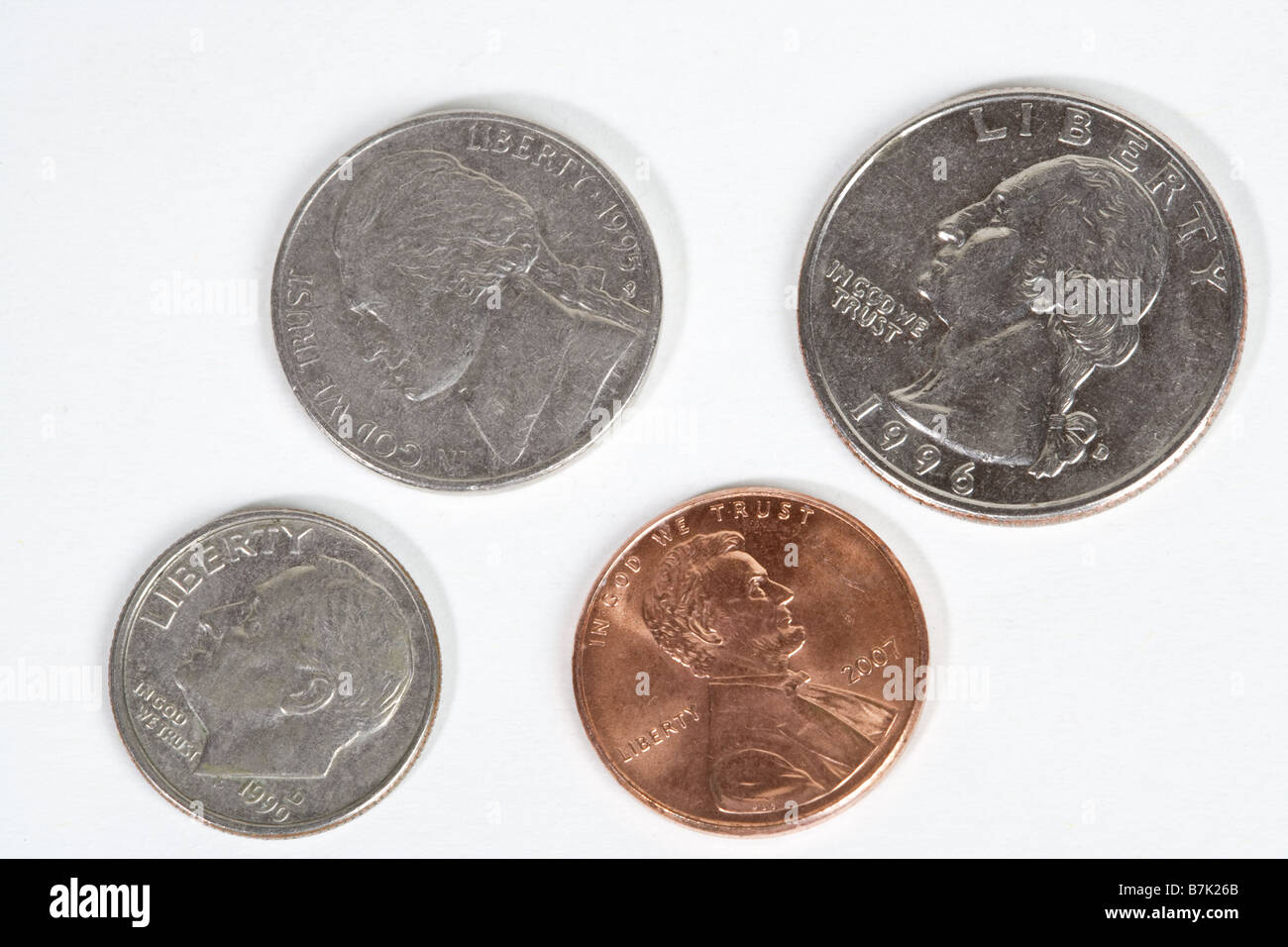 A small collection of coins Stock Photo - Alamy