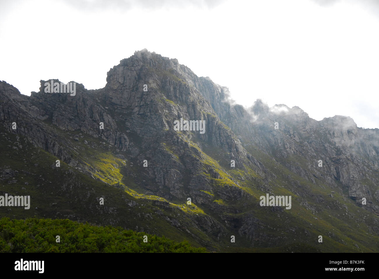 Mountain range near Barrydale, Western Cape, South Africa. View in Tredouw's Pass, a World Heritage Site Stock Photo