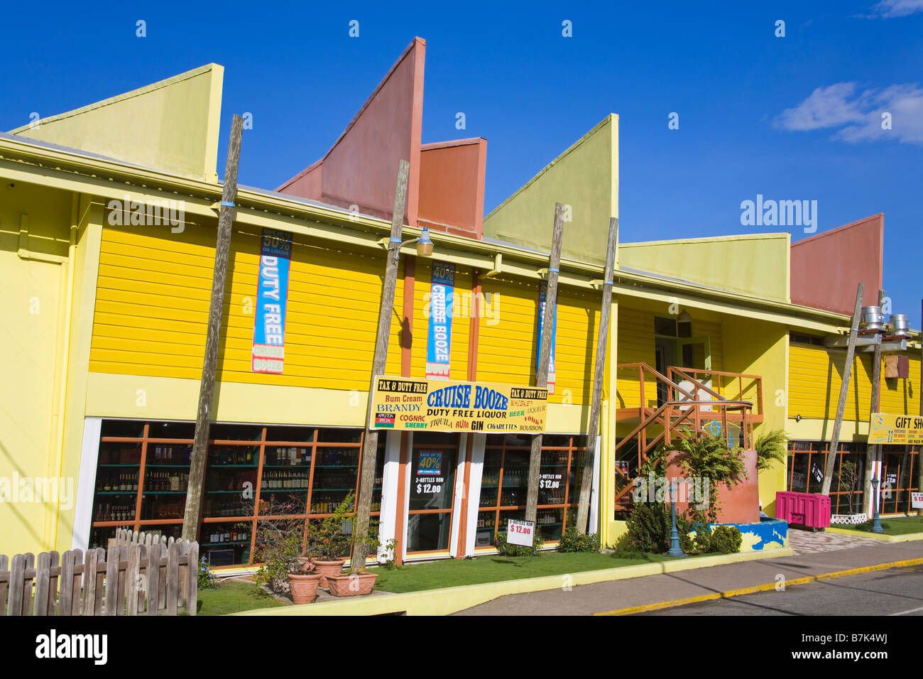 Stores on Cruise Ship Pier Ocho Rios St Ann s Parish Jamaica Caribbean Stock Photo Alamy