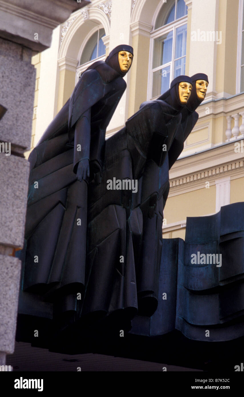 national theatre vilnius lithuania Stock Photo - Alamy