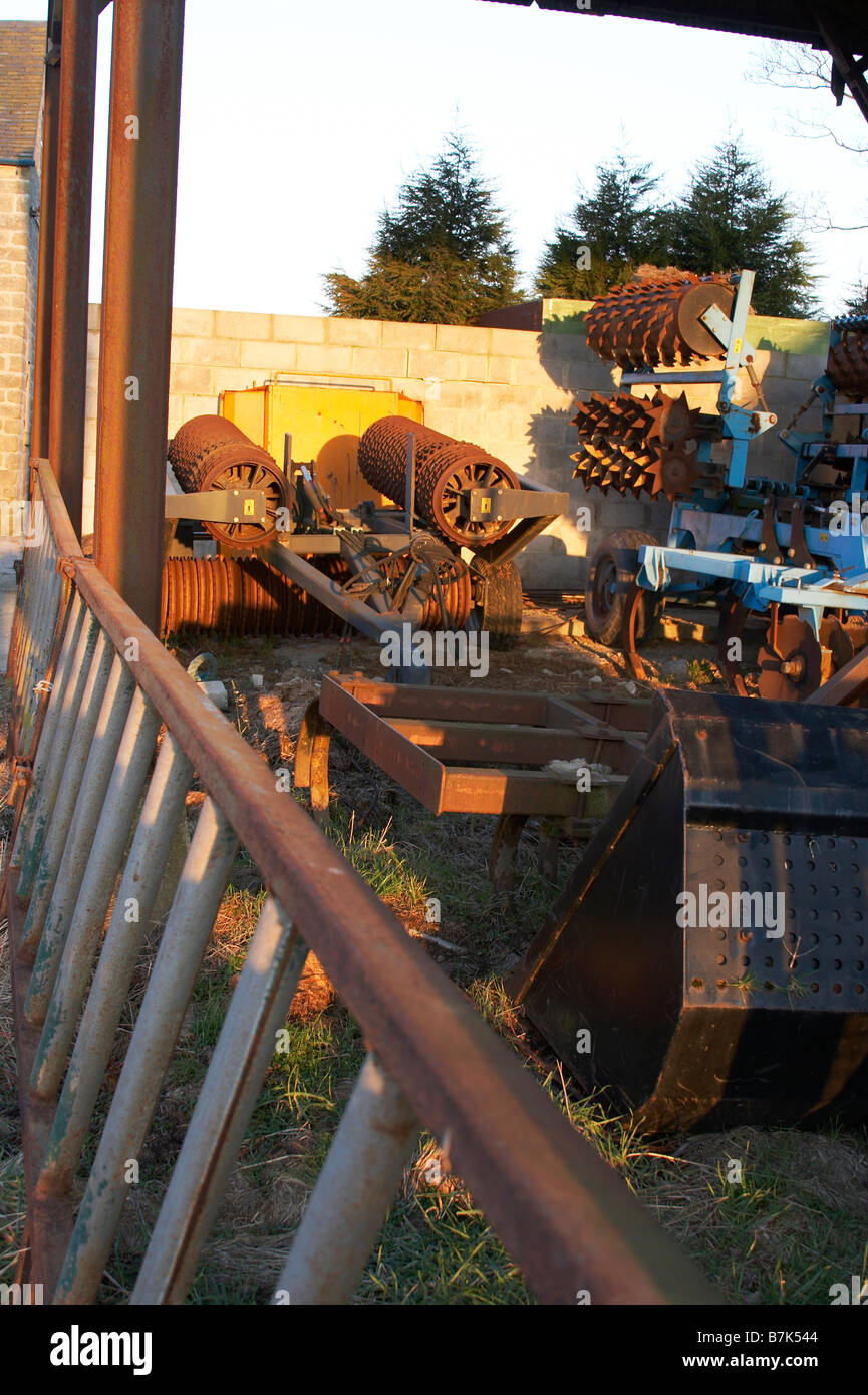 Disused Farm Machinery Stock Photo